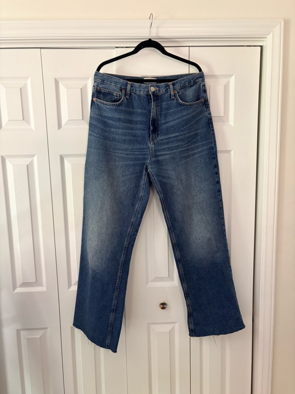 ZARA High-Rise, Straight/Wide Leg Jeans